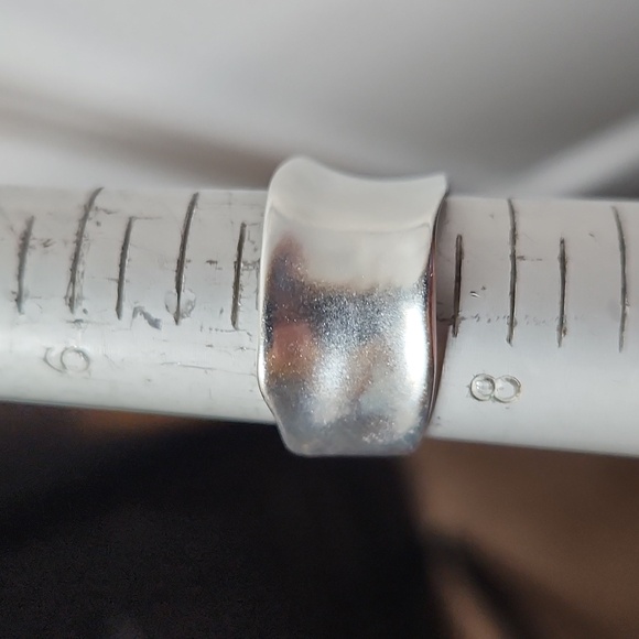 Silver Wide Band Ring - Picture 2 of 4
